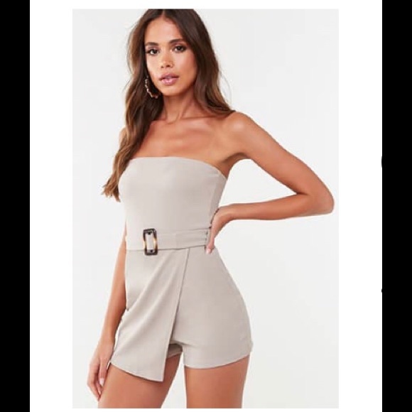 Forever 21 Pants - Discounted shipping 🛳Misguided tube top romper